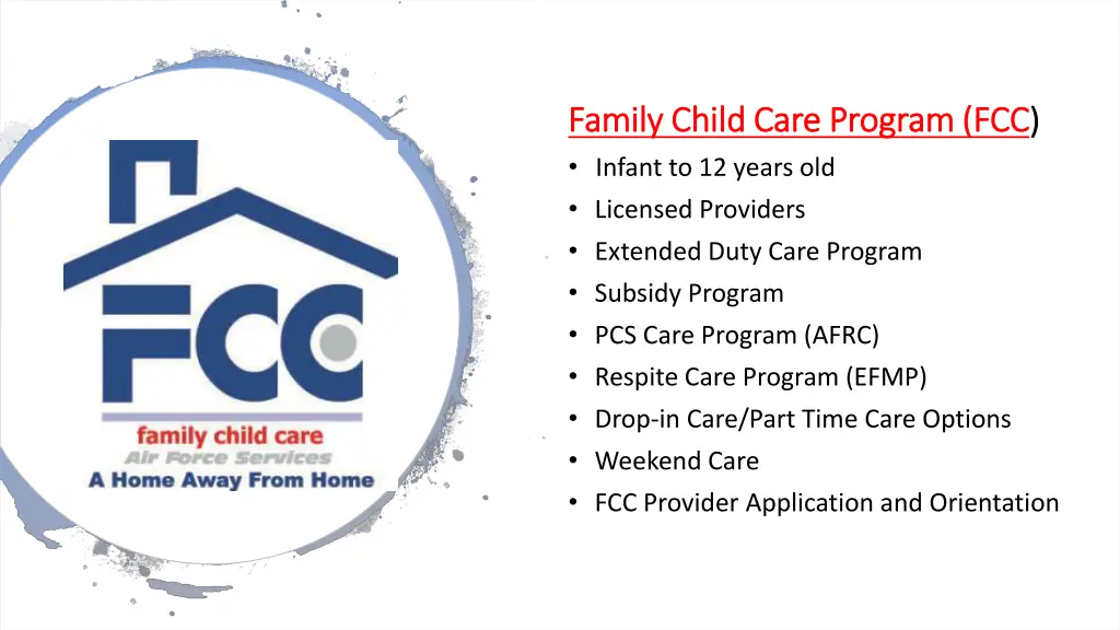 family child care program fcc family child care