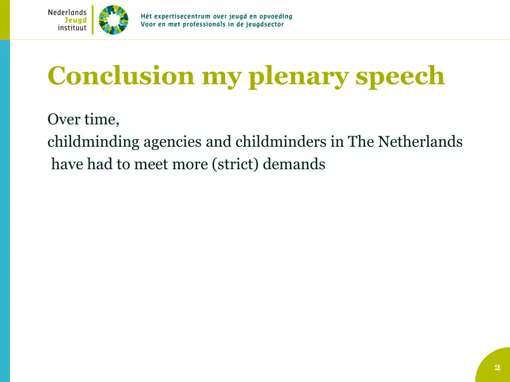 conclusion my plenary speech