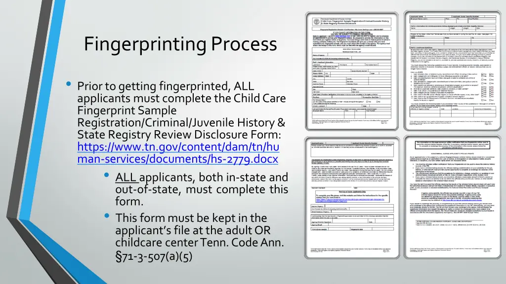 fingerprinting process