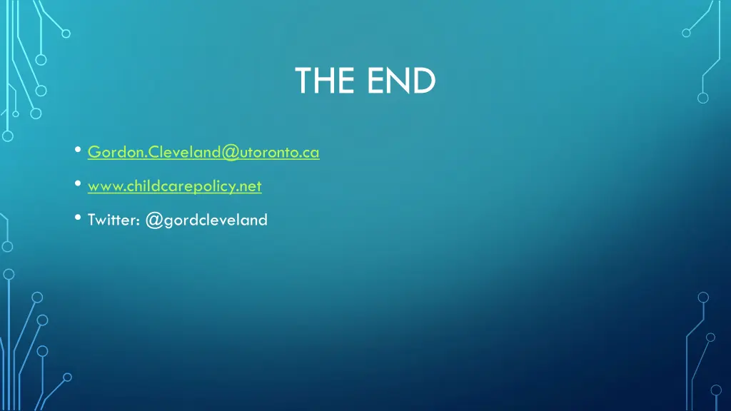 the end