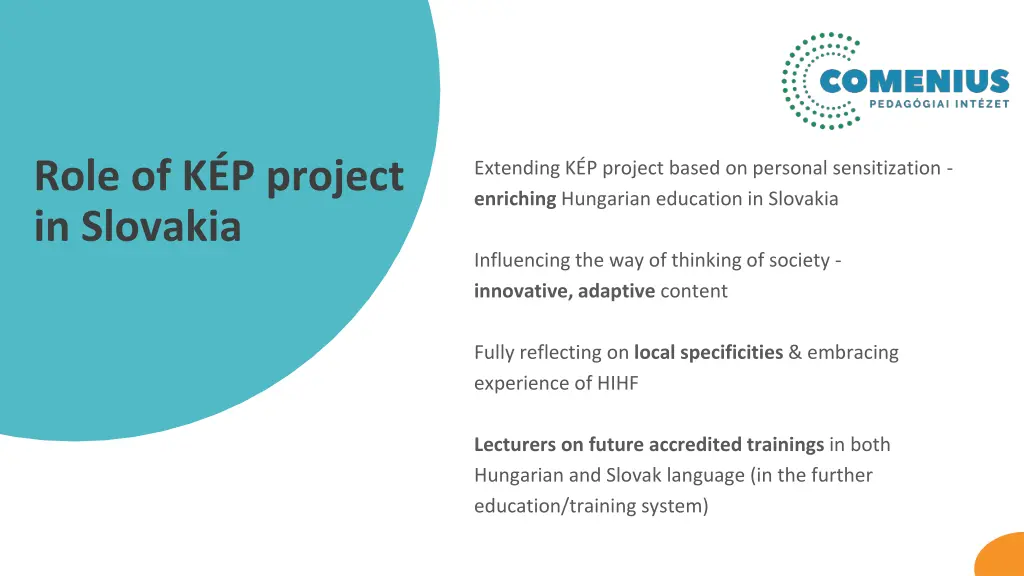 role of k p project in slovakia