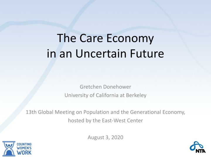 the care economy in an uncertain future