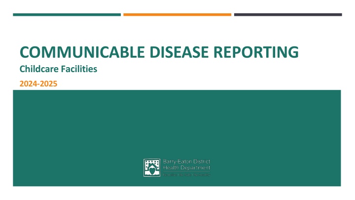 communicable disease reporting childcare