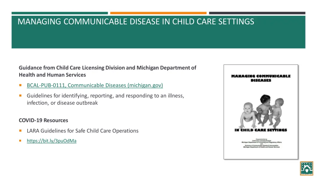 managing communicable disease in child care