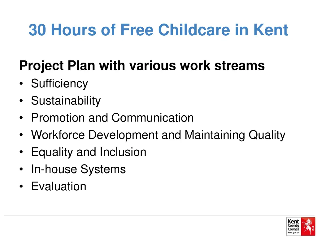 30 hours of free childcare in kent