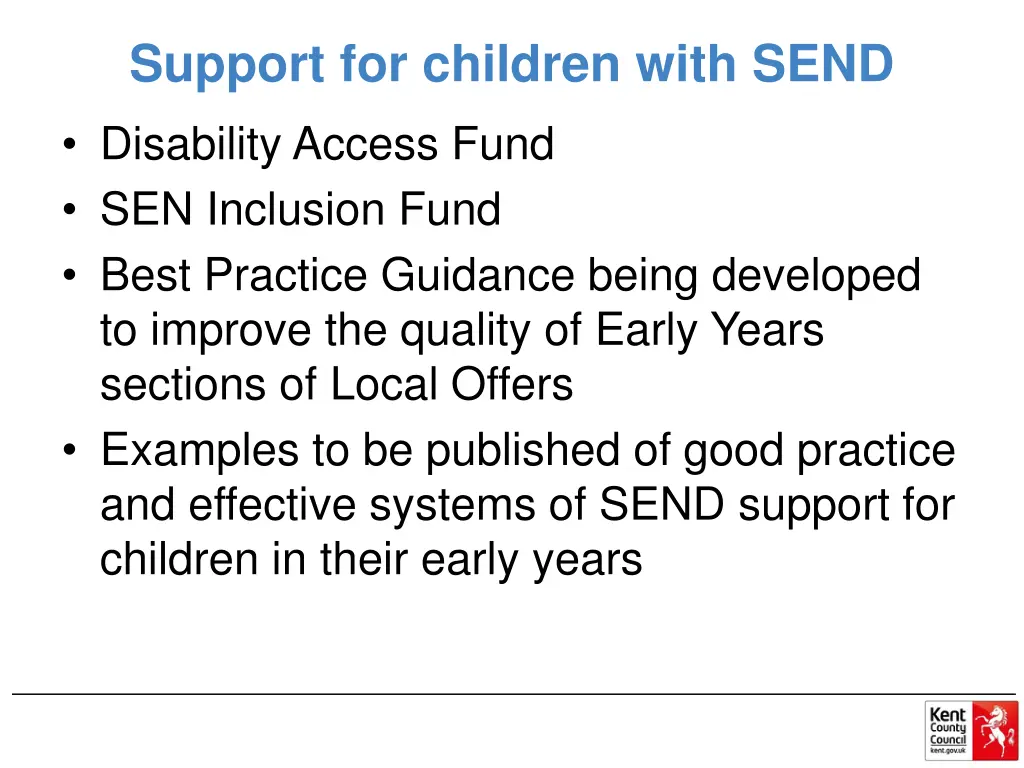 support for children with send disability access