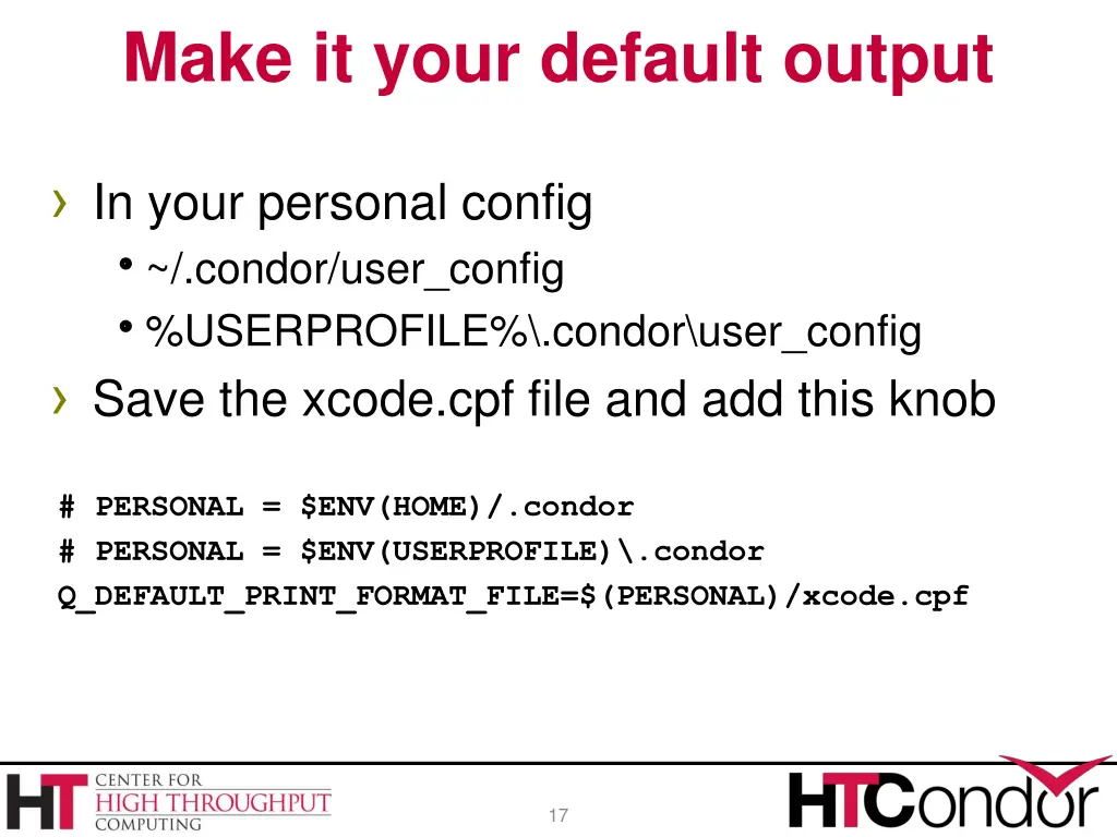 make it your default output