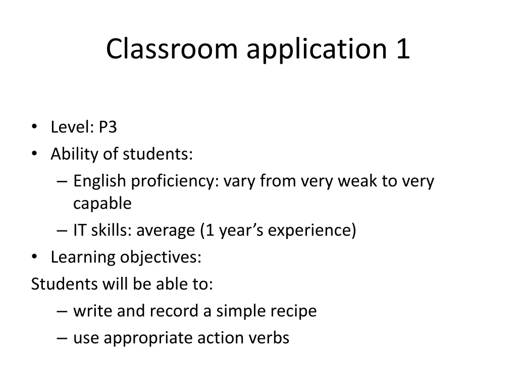 classroom application 1