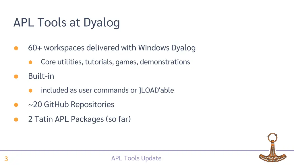 apl tools at dyalog