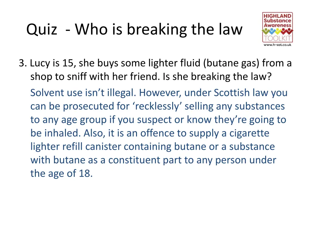 quiz who is breaking the law 2