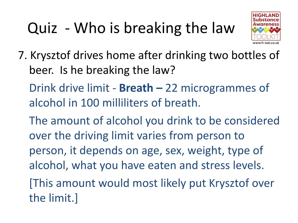 quiz who is breaking the law 6