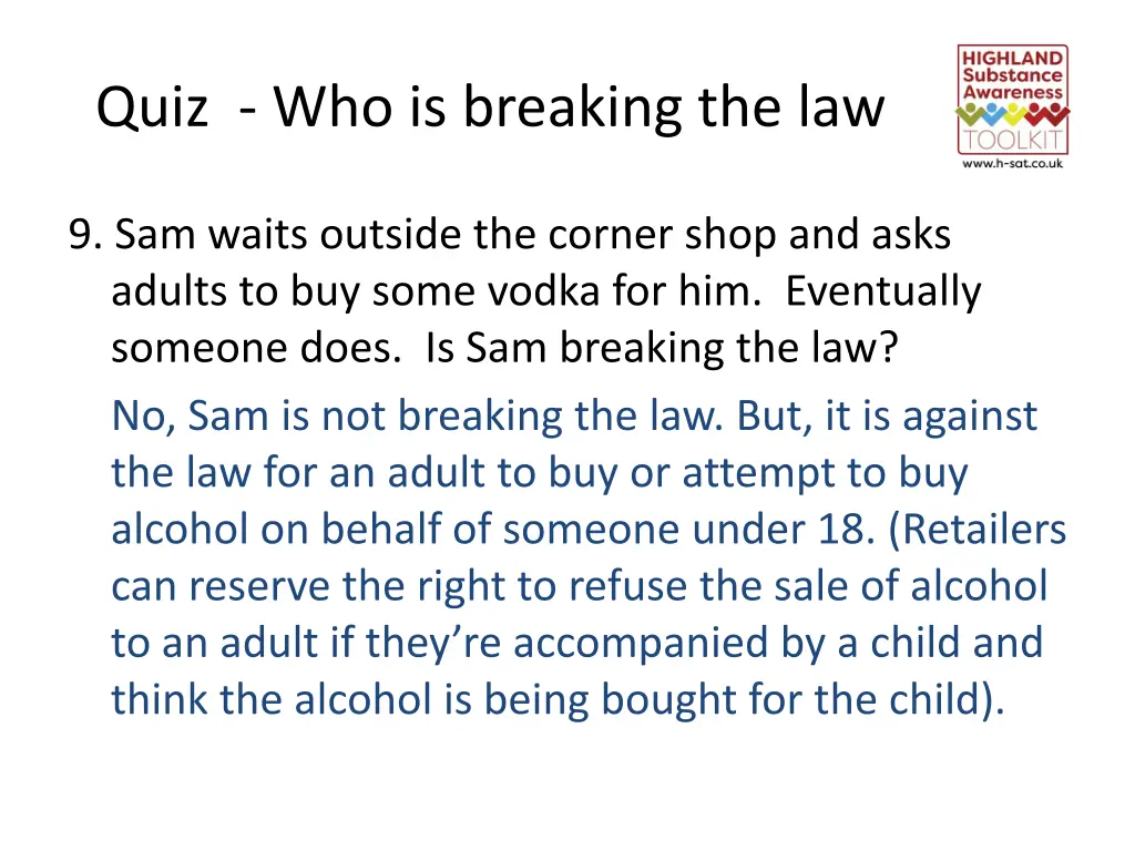 quiz who is breaking the law 8