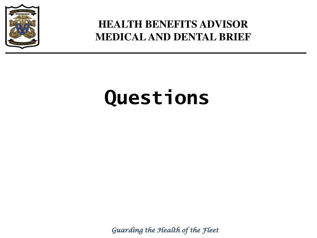 health benefits advisor medical and dental brief 10