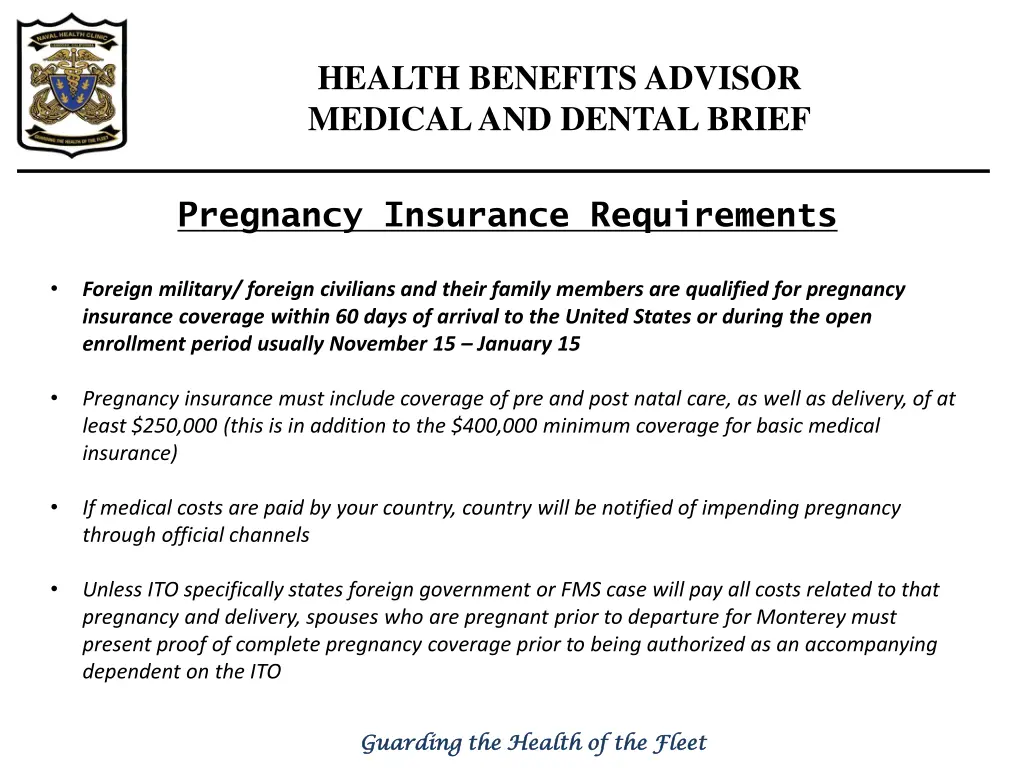 health benefits advisor medical and dental brief 6