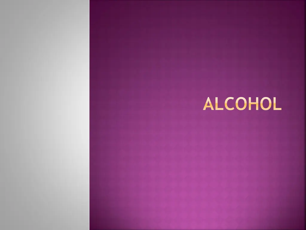 alcohol