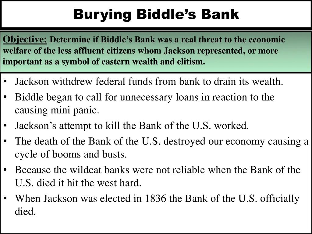 burying biddle s bank