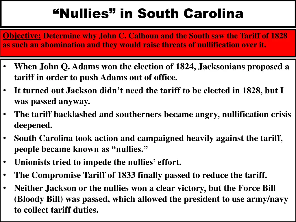 nullies in south carolina