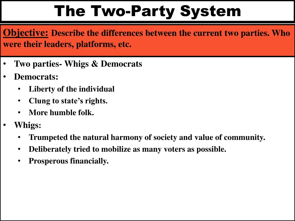 the two party system