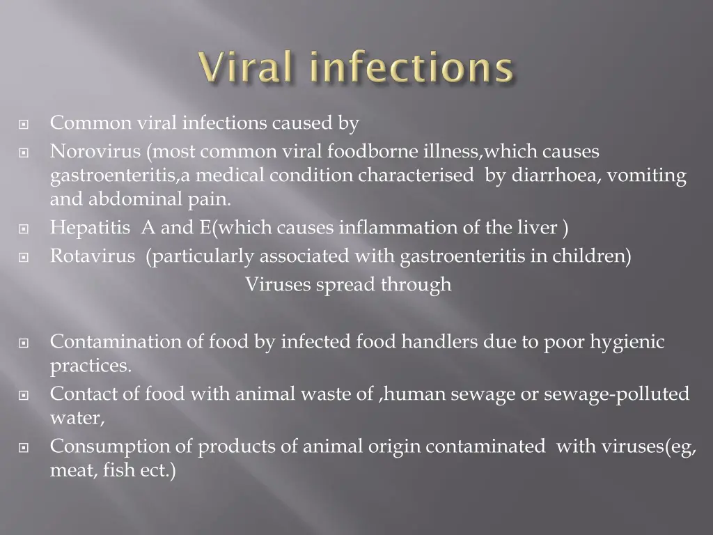 common viral infections caused by norovirus most