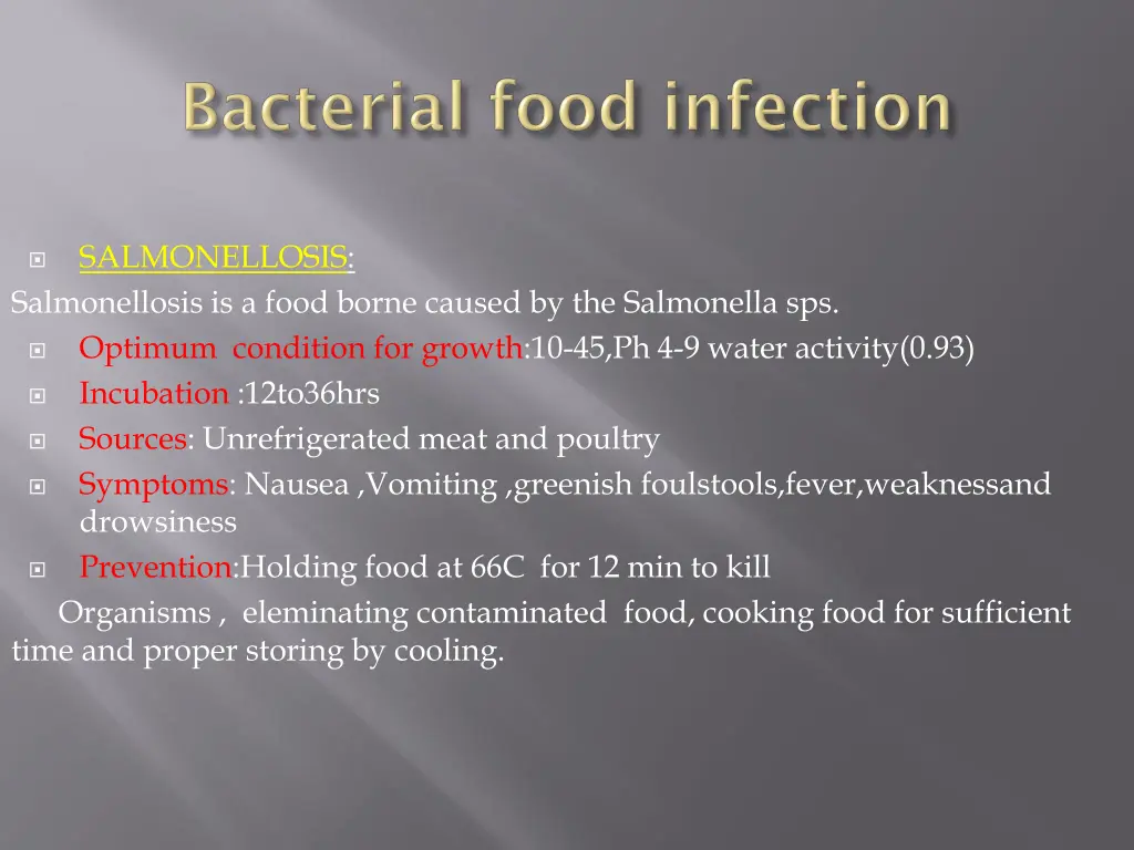 salmonellosis salmonellosis is a food borne