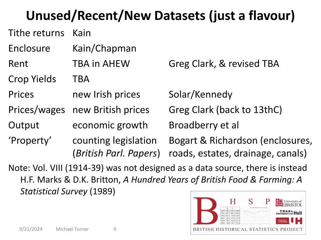 unused recent new datasets just a flavour tithe