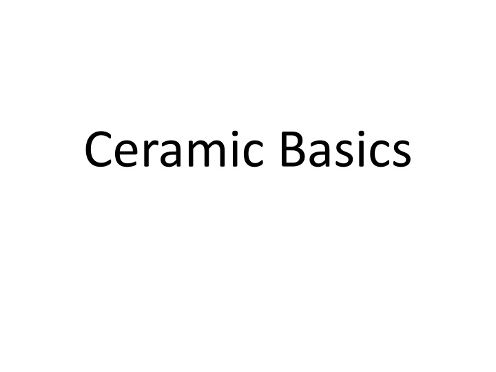 ceramic basics