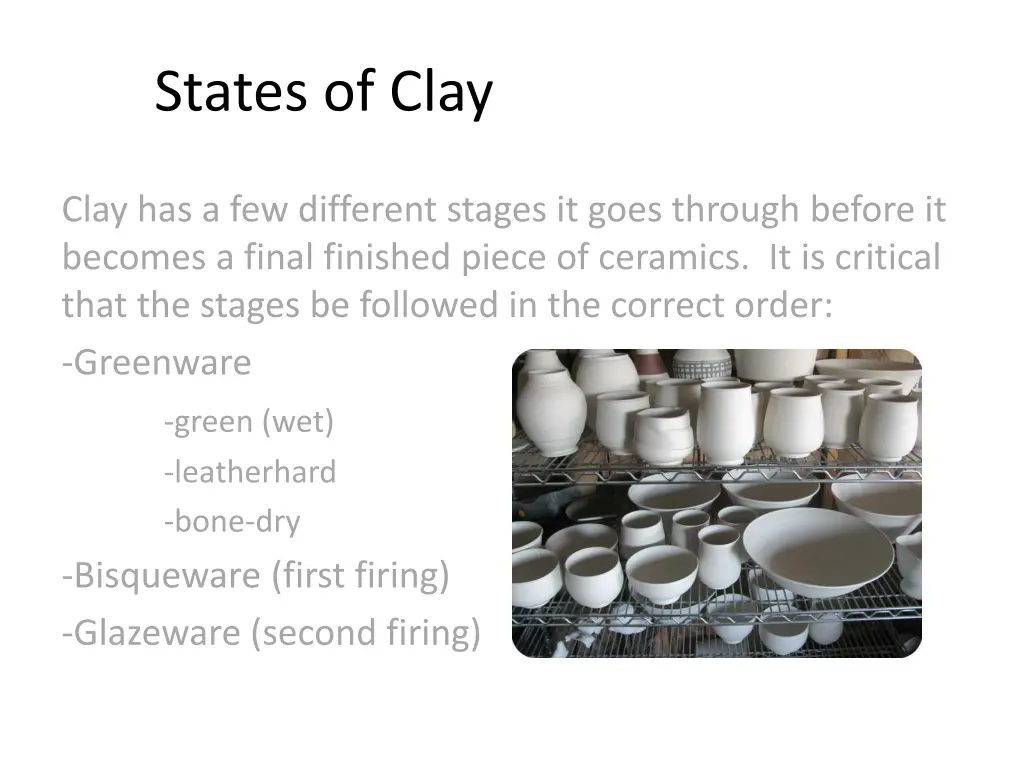 states of clay