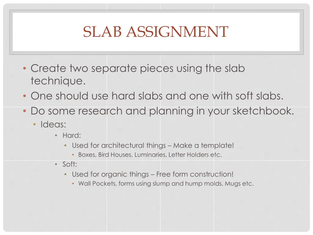 slab assignment