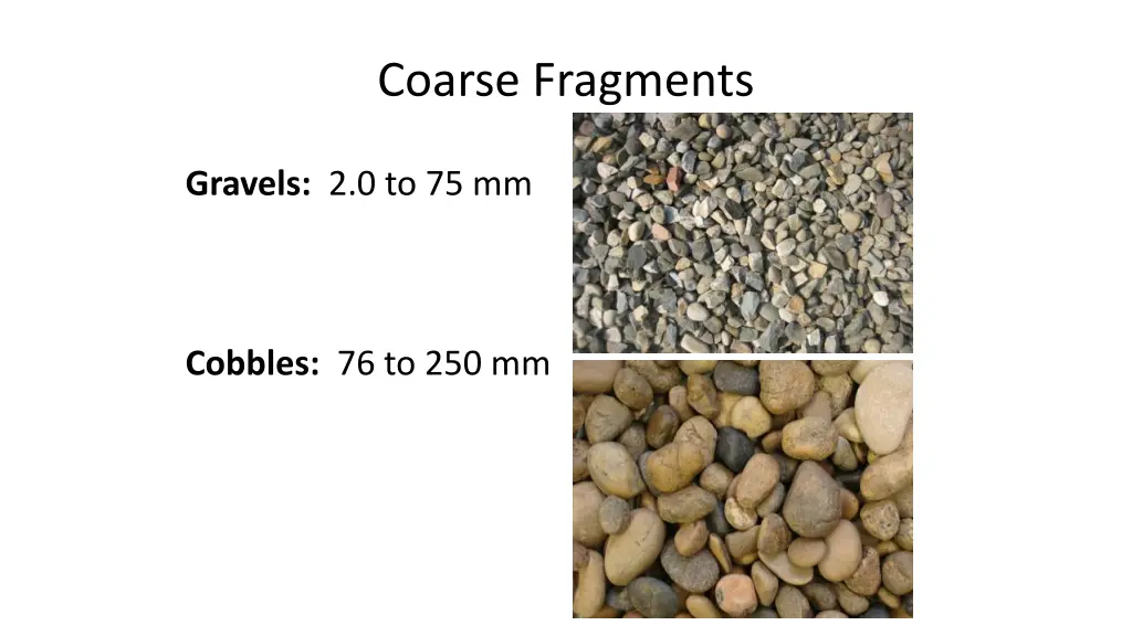 coarse fragments 1