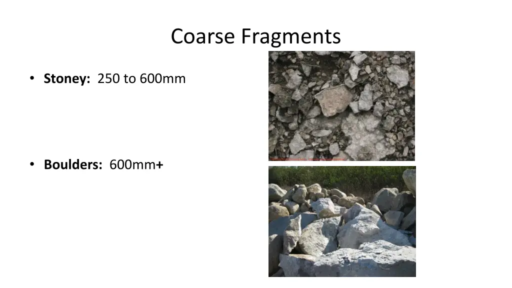 coarse fragments 2