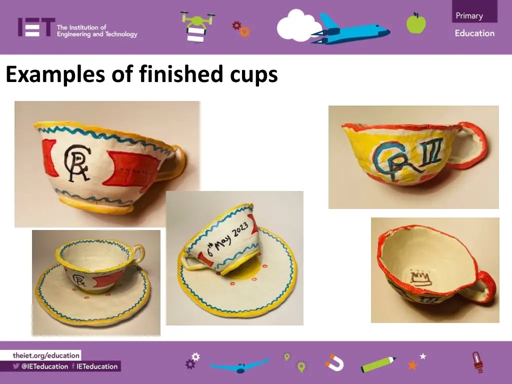 examples of finished cups