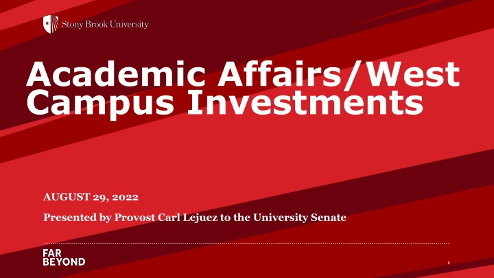 academic affairs west campus investments