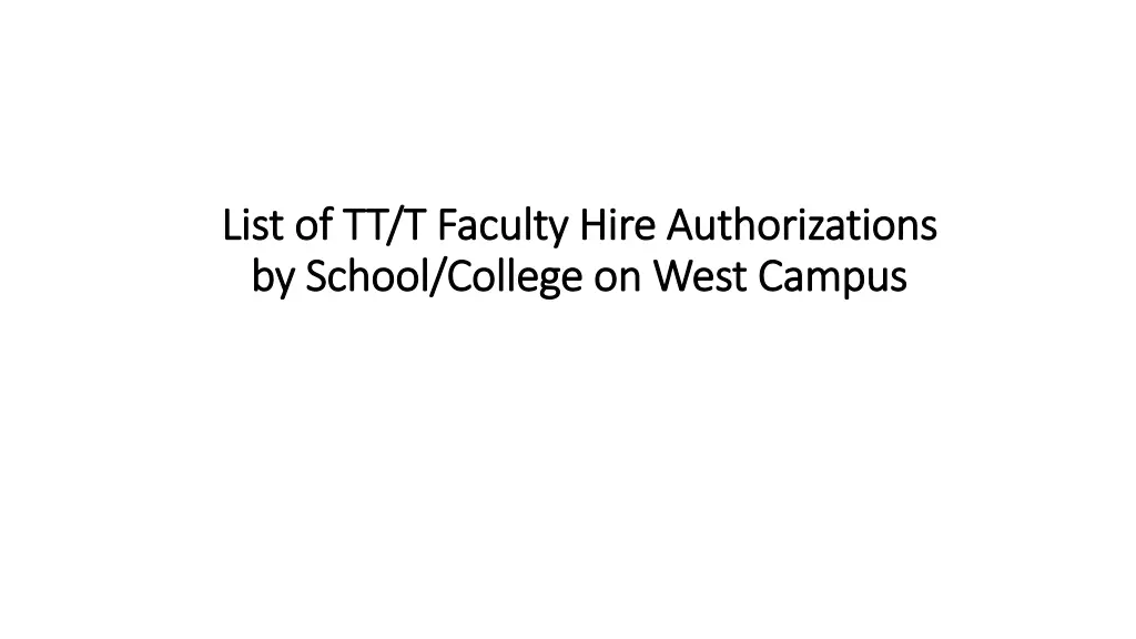 list of tt t faculty hire authorizations list