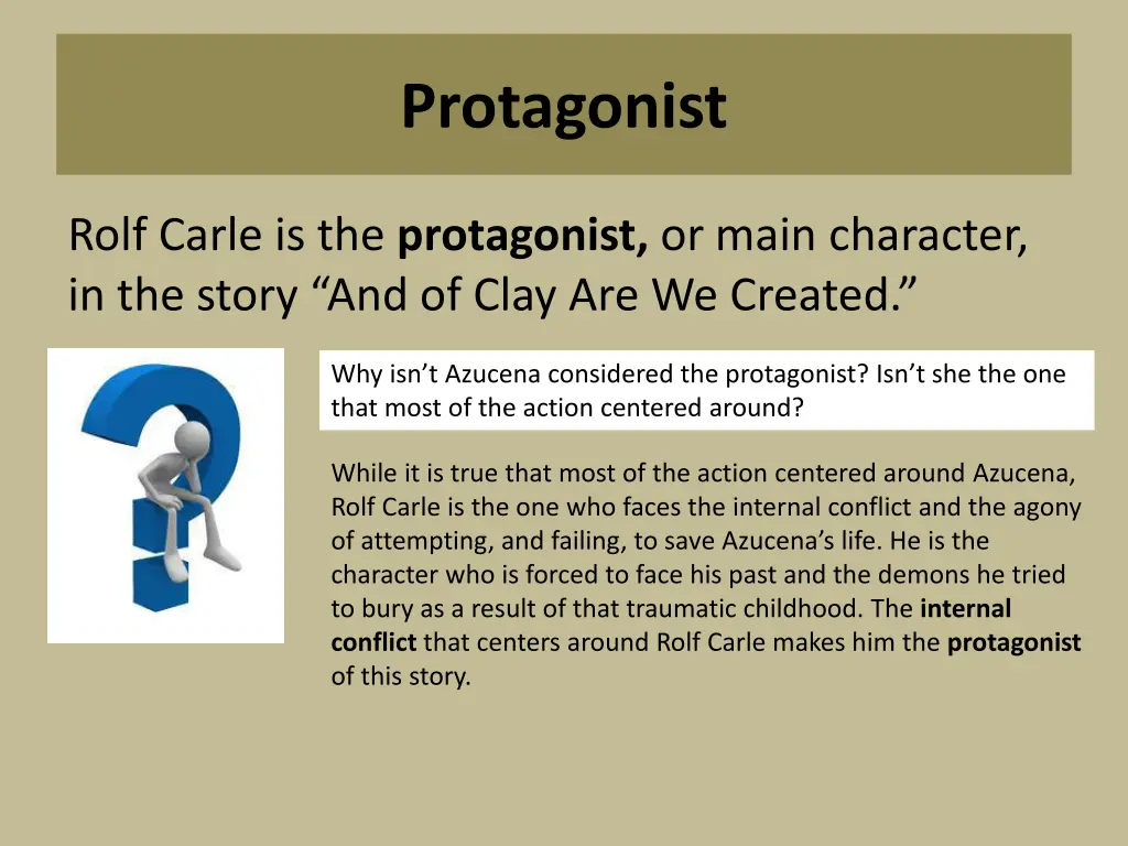 protagonist