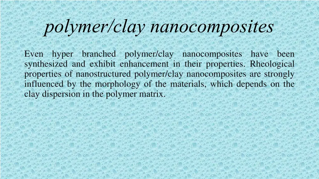 polymer clay nanocomposites 3