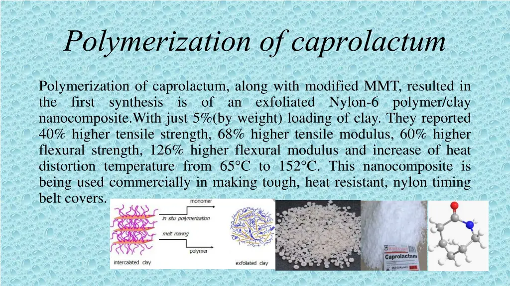 polymerization of caprolactum