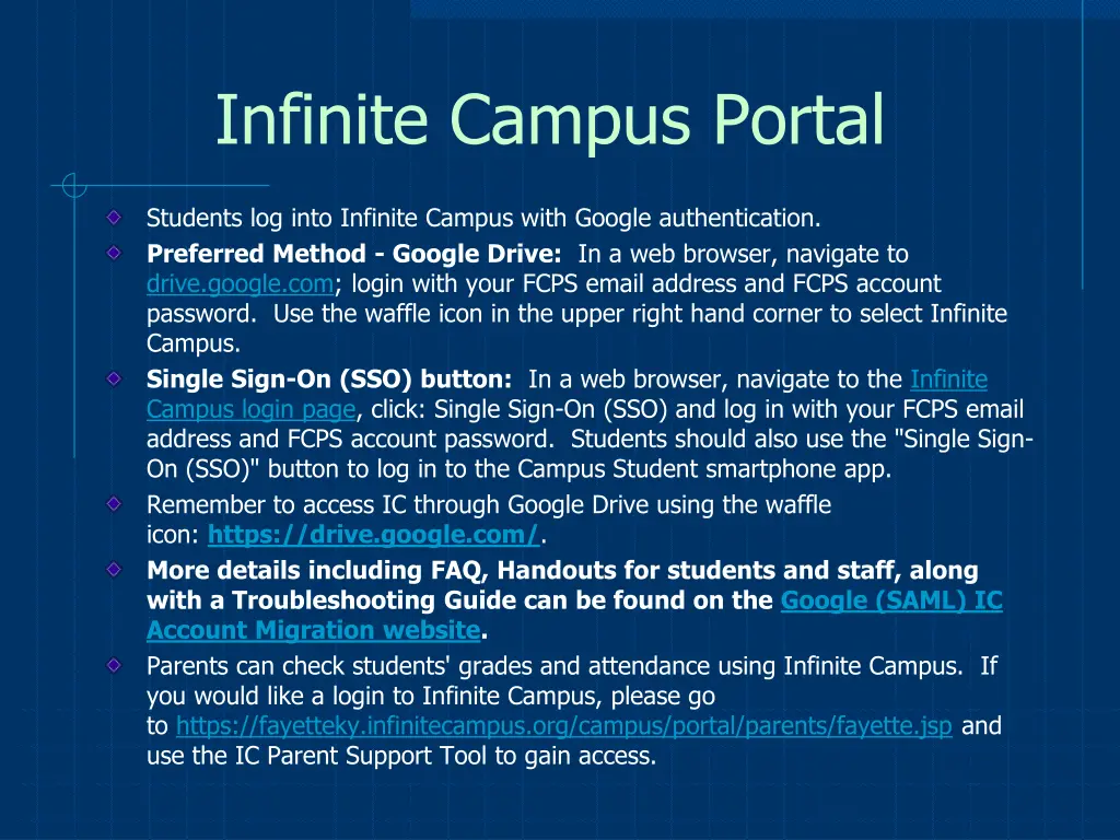 infinite campus portal