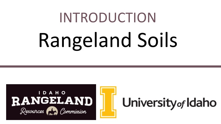 introduction rangeland soils