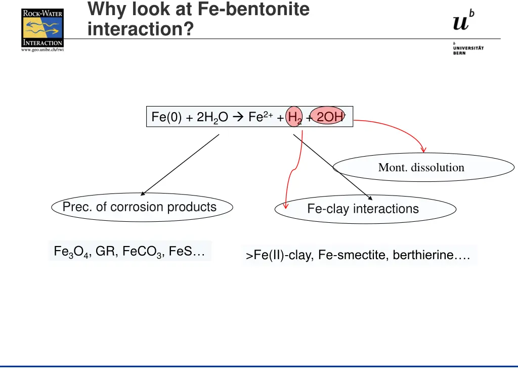 why look at fe bentonite interaction