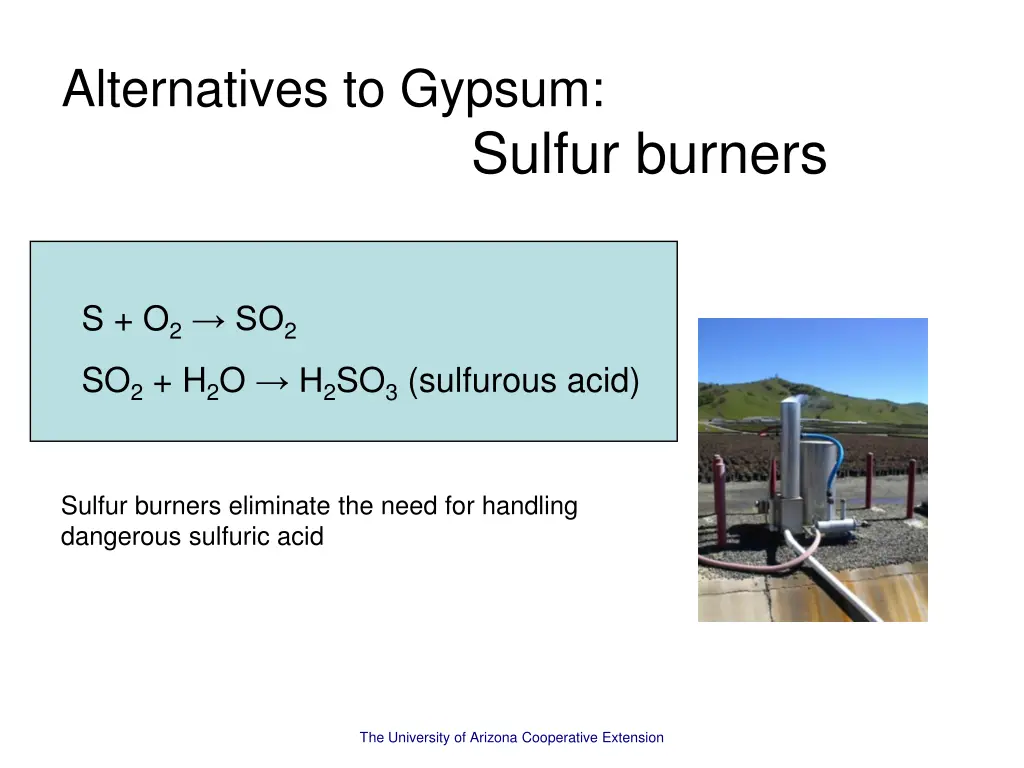 alternatives to gypsum