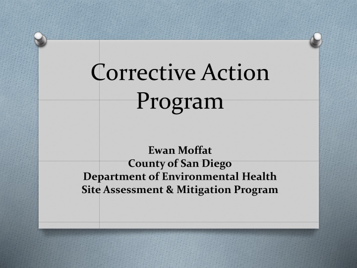 corrective action program