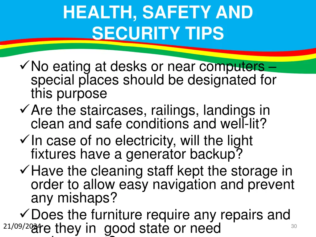 health safety and security tips 1