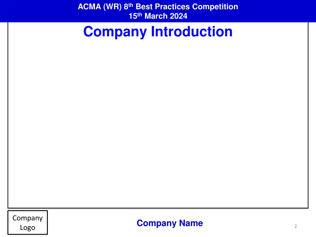 acma wr 8 th best practices competition 1