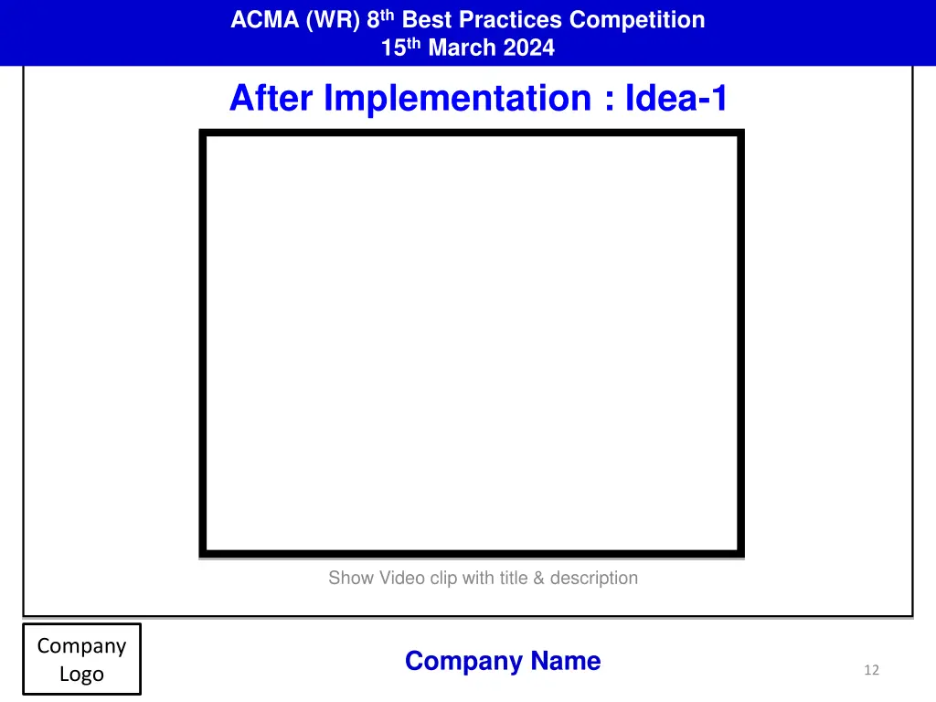 acma wr 8 th best practices competition 8