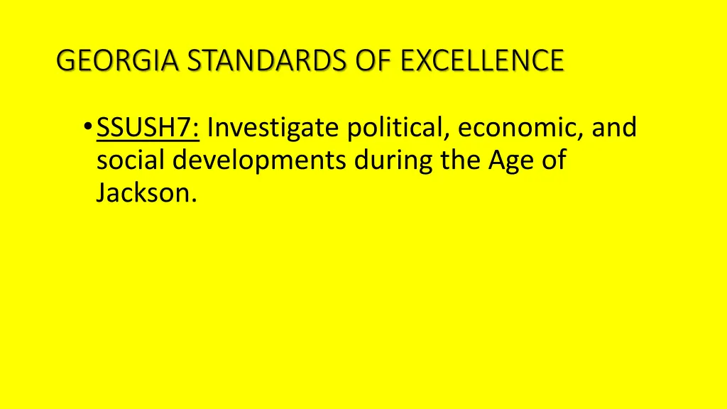 georgia standards of excellence 1