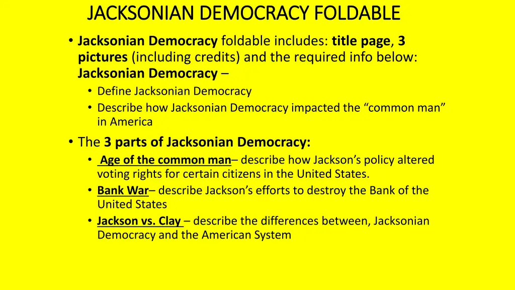 jacksonian democracy foldable jacksonian