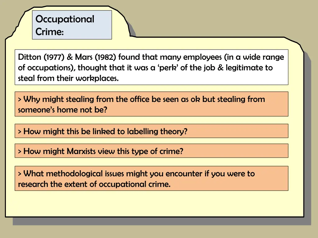 occupational crime