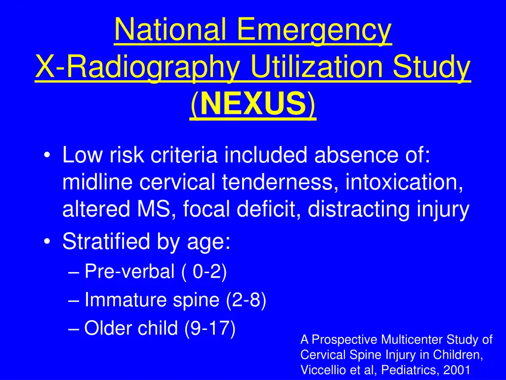 national emergency x radiography utilization