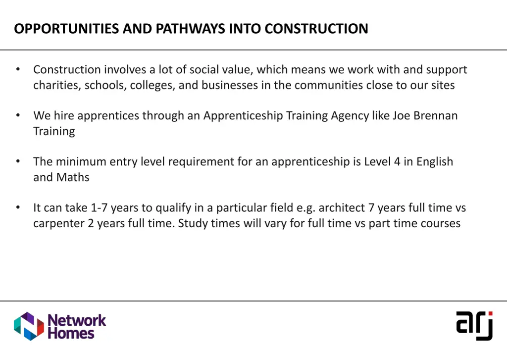 opportunities and pathways into construction 1