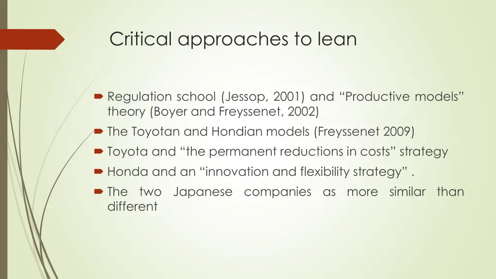 critical approaches to lean 1